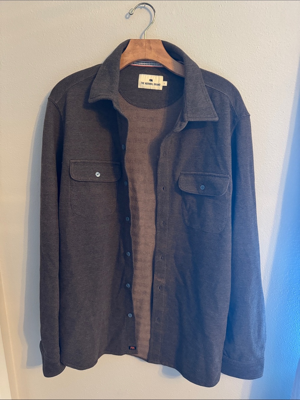 The Normal Brand Brown Lightweight Shirt Jacket